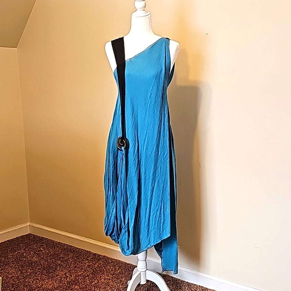 Lee Andersen Sling Dress Ocean